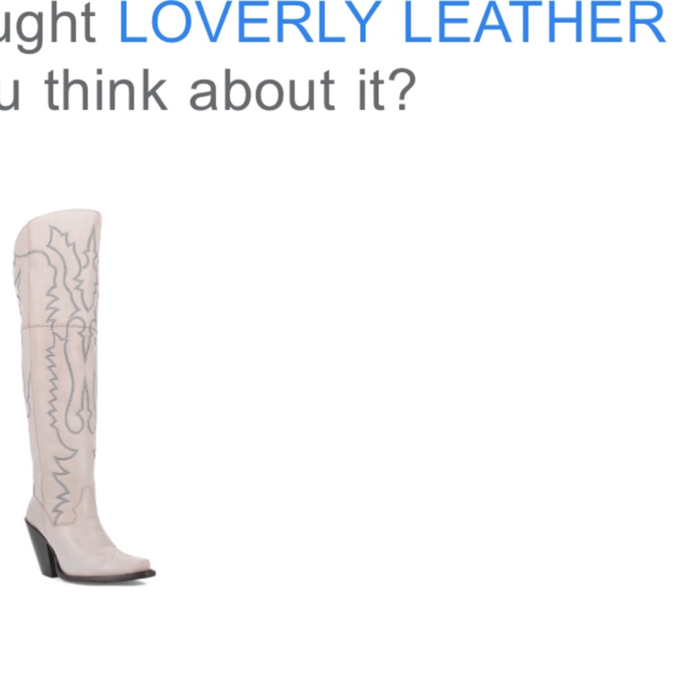 Never Worn Dan Post Cream Heeled Boots